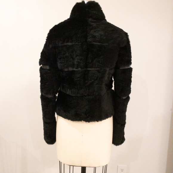 June Black Rabbit Fur Jacket - Picture 4 of 4